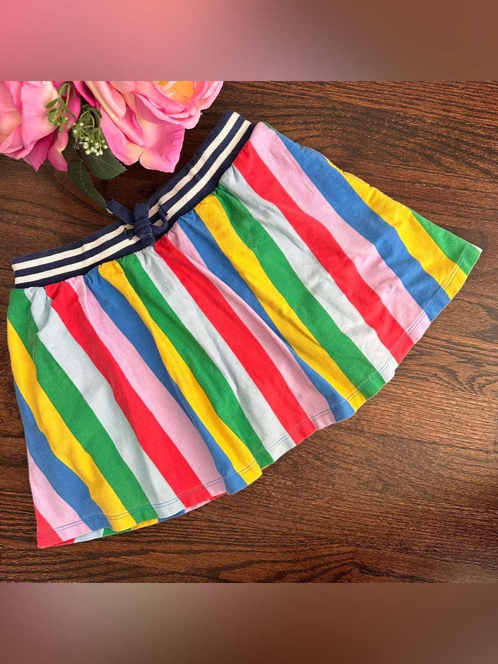 Boden colorful striped skirt, size 9-10Y